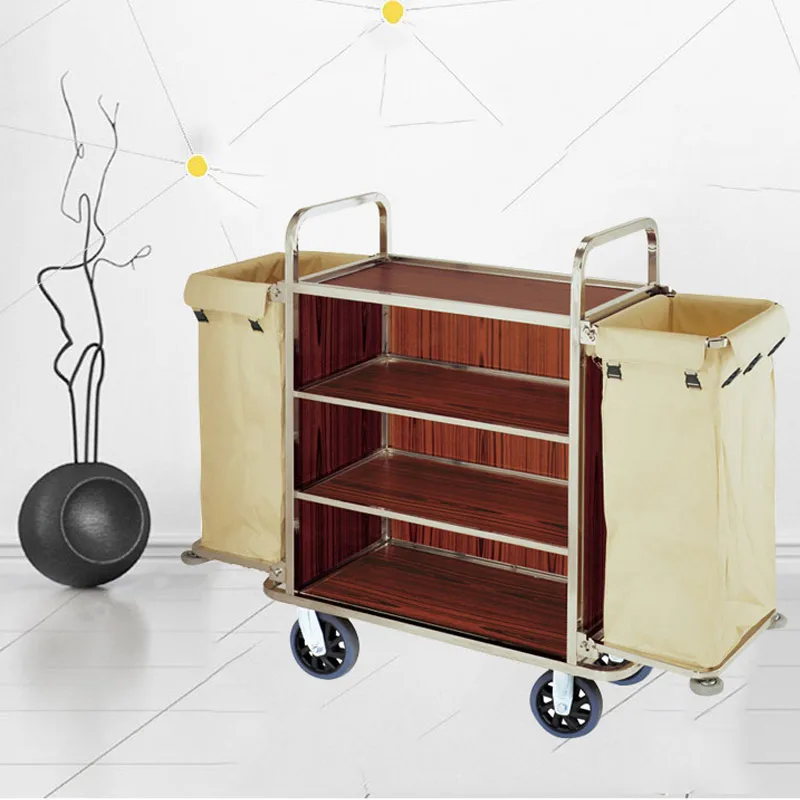 Carrello per le pulizie del servizio di pulizia dell'assistente della stanza dell'hotel di lusso 2025 Carrello per l'anziani dell'hotel