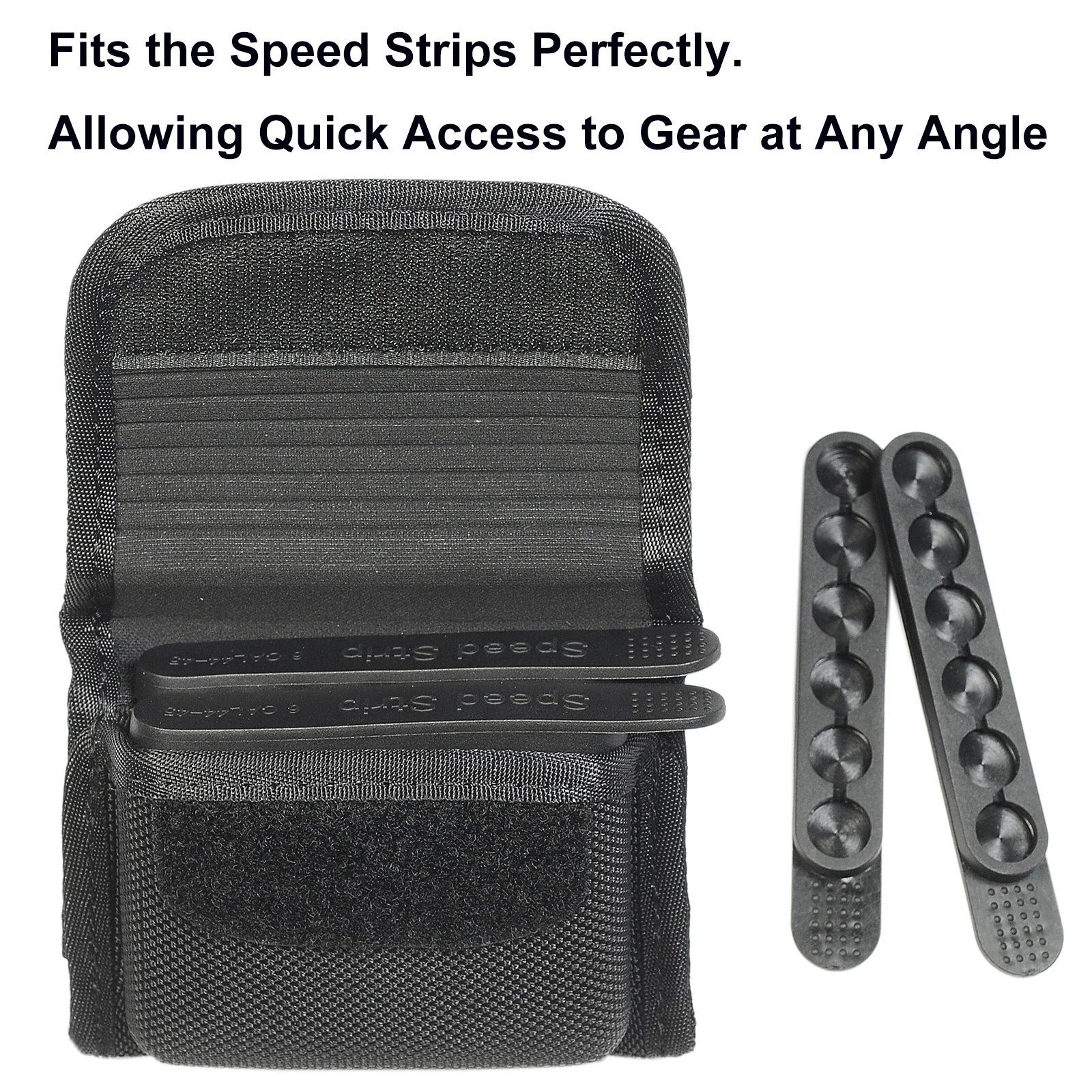 Gegoten Speed Strip Pouch Met Pack Van 4 Speed Strips Set ,Quickstrip Houder, Ammo Pouch Voor Revolver, ammo Houder, Kogel