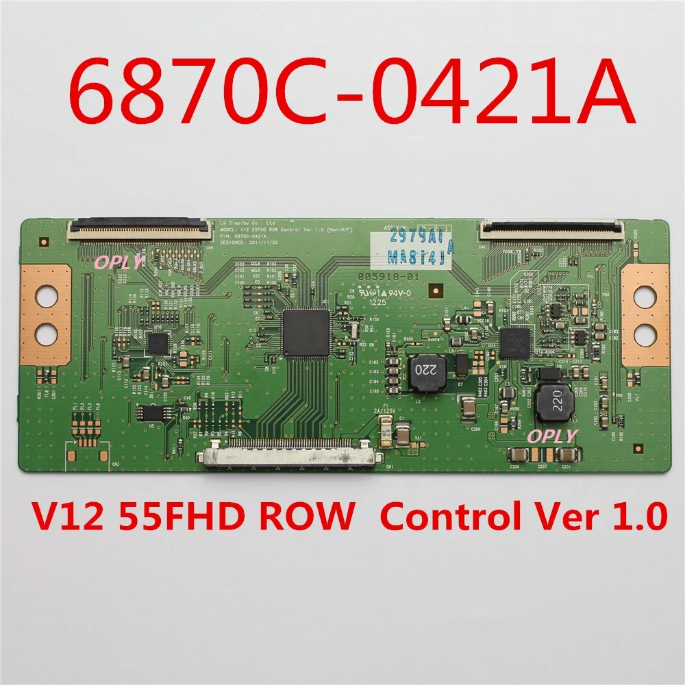 

A 6870C-0421A V12 55FHD ROW Control Ver 1.0 T-CON BOARD for TV ...etc. Replacement Board tcon Logic Board 6870C 0421A Original