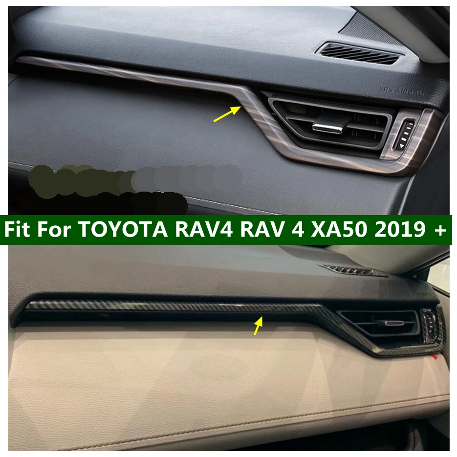 

Central Control Dashboard Air Vent AC Outlet Strip Cover Trim Fit For TOYOTA RAV4 RAV 4 XA50 2019 - 2023 Interior Accessories