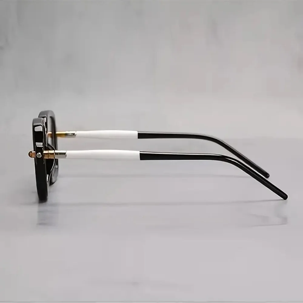 نظارات قراءة كلاسيكية مستديرة مربعة جديدة مضادة للضوء الأزرق إطار معدني نظارات متينة مريحة طويل النظر شحن سريع