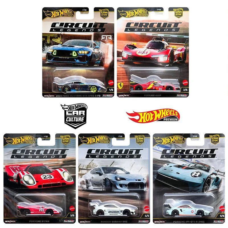

Hot Wheels АВТОМОБИЛЬНАЯ ЦЕПЬ ЛЕГЕНДЫ PORSCHE 911 SUBARU BRZ 1/64 Металлическая литая модель игрушечного автомобиля FPY86