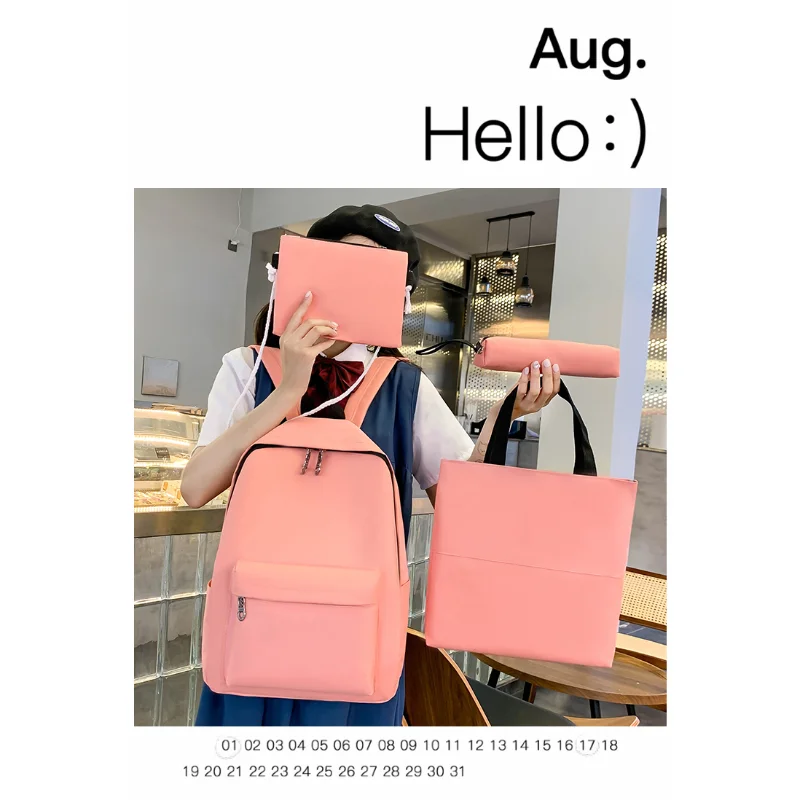 Новый холщовый рюкзак большой емкости