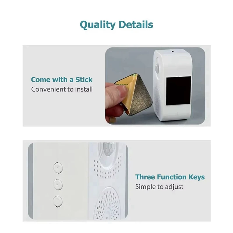 Talking ยินดีต้อนรับ Doorbell Motion Sensor Store Entrance สมาร์ท Doorbell Commercial Access ALARM Home Outdoor Doorbell-AT64