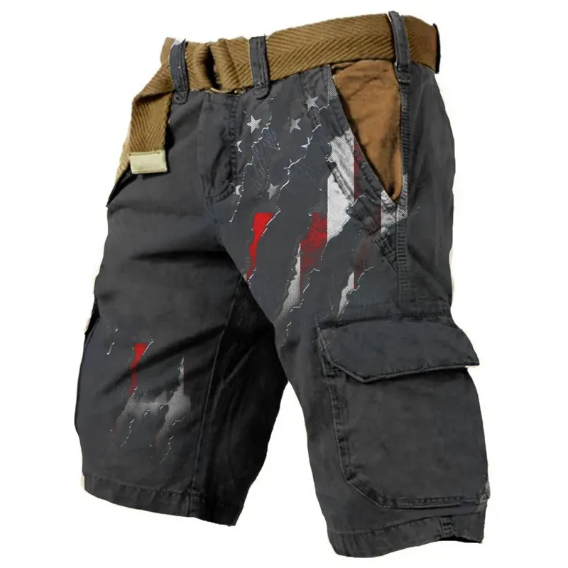 Hot Selling Men's Overalls 3D Printed Shorts Men's Casual Board Shorts Fashion Street Beach Shorts Men's Tracksuit Pants