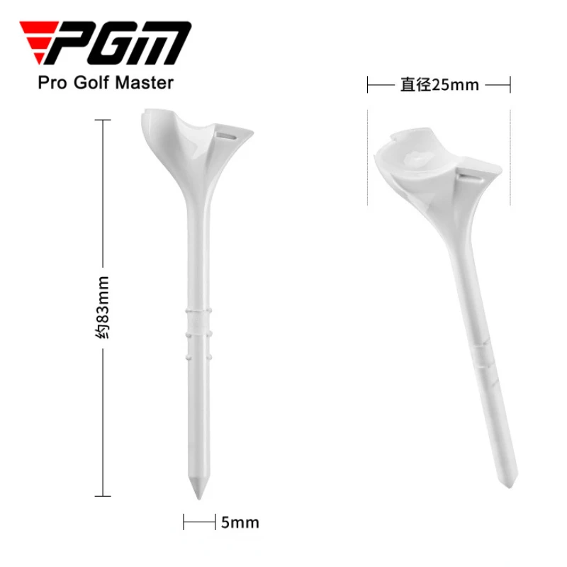 PGM Golf Tee 10 ° Oblique Insert Ball Stud Aiming Arrows 83mm 20pcs/box QT031