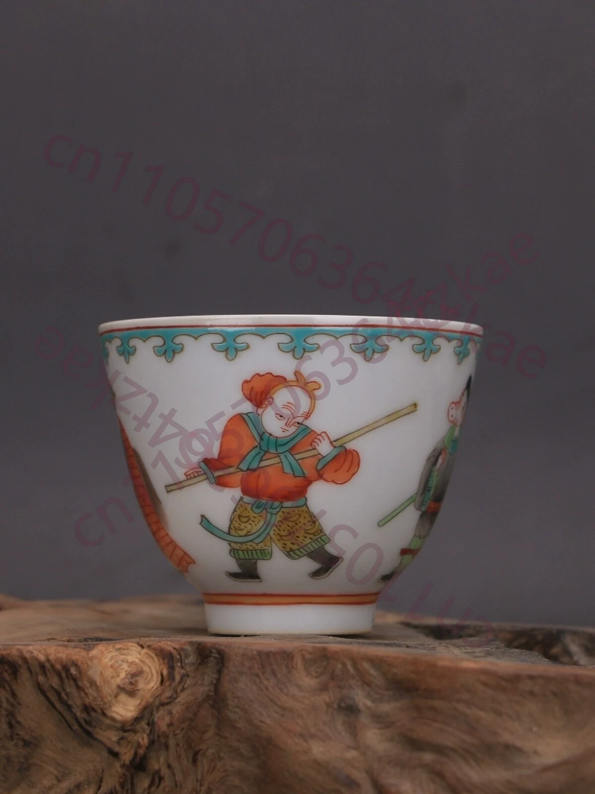 

Фарфоровые чашки ручной росписи эпохи династии Цин, предметы домашнего декора, антикварная коллекция