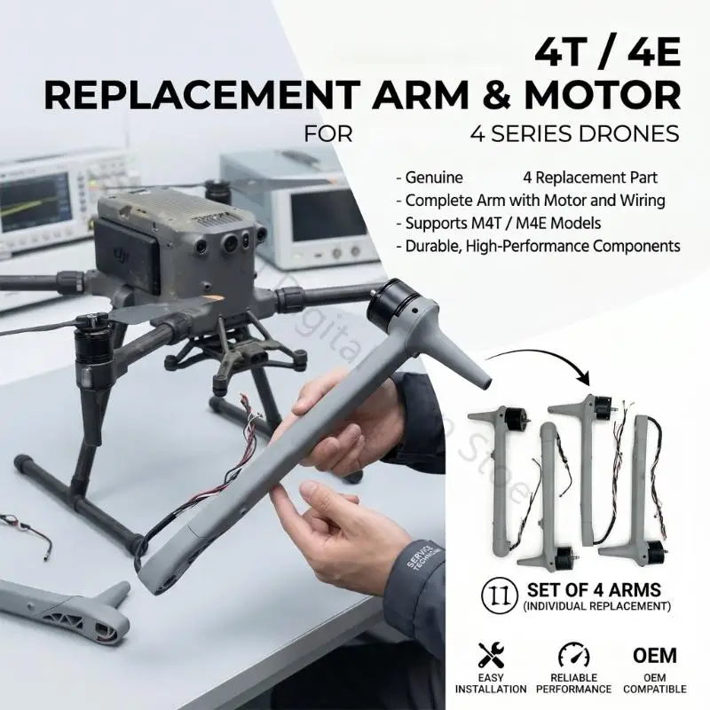 96BA Universal-Quadcopter-Ersatzarm, schneller Austausch, Notfallreparatur für 4T/M4E – Detail 8