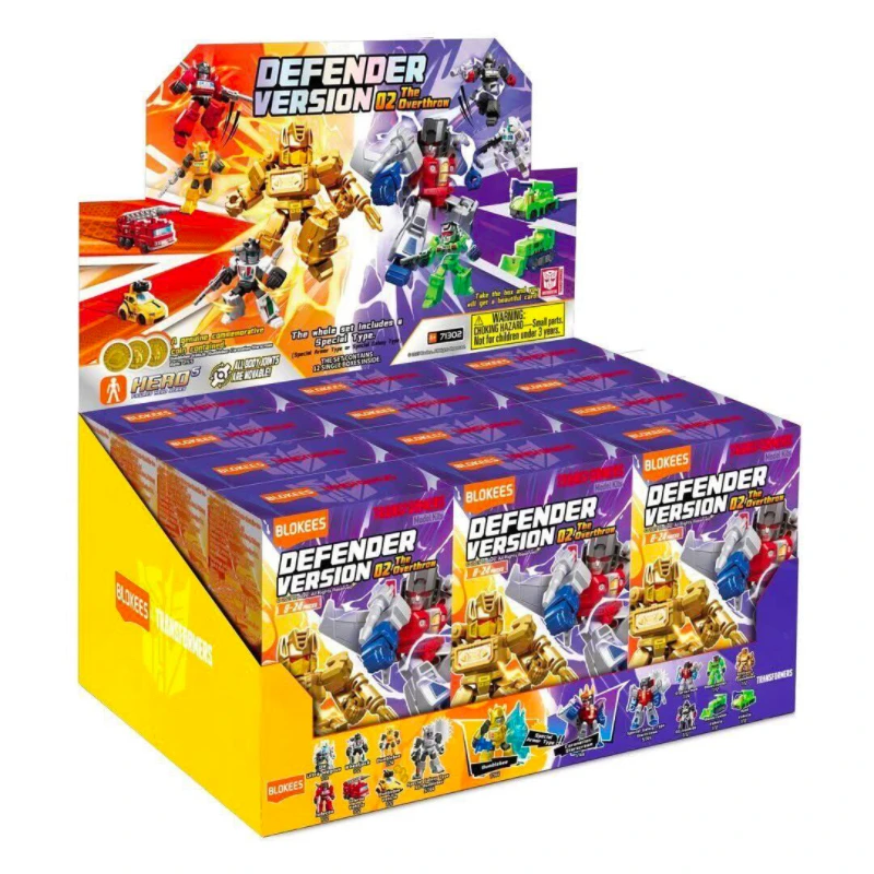 Original Blokees Transformation One Building Blocks Optimus Prime Megatron Bumblebee Shockwave Blind box Figure Collection Toys image 2