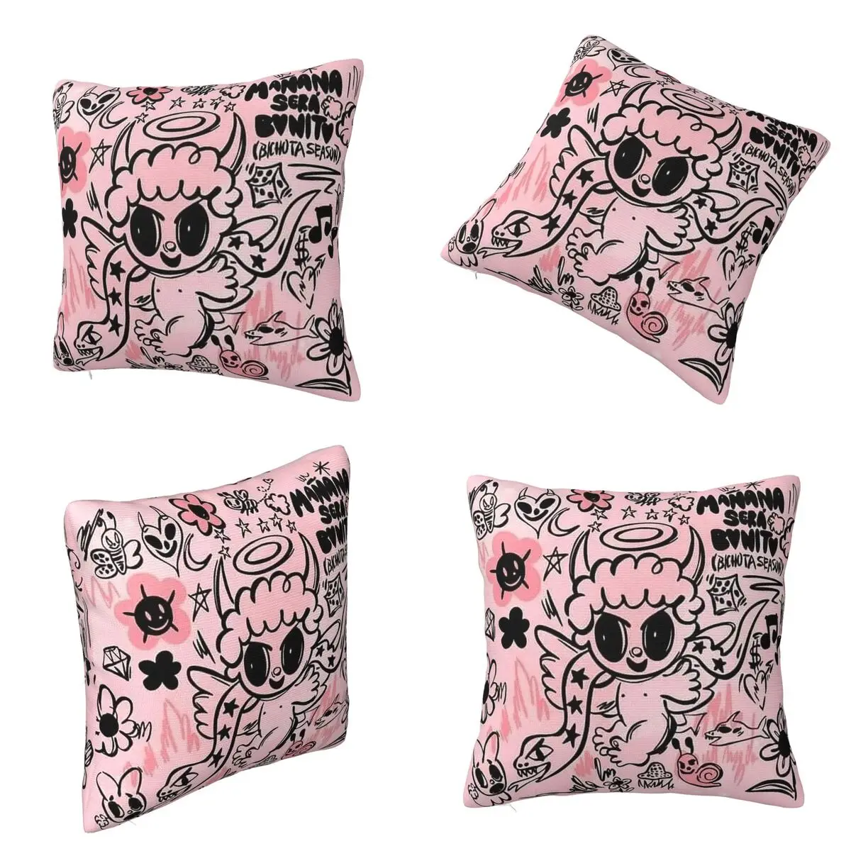 Manana Sera Bonito Karol G Square Pillowcase Cushion Cover Pillow Case Throw Pillow Cover for Home Sofa Living Room