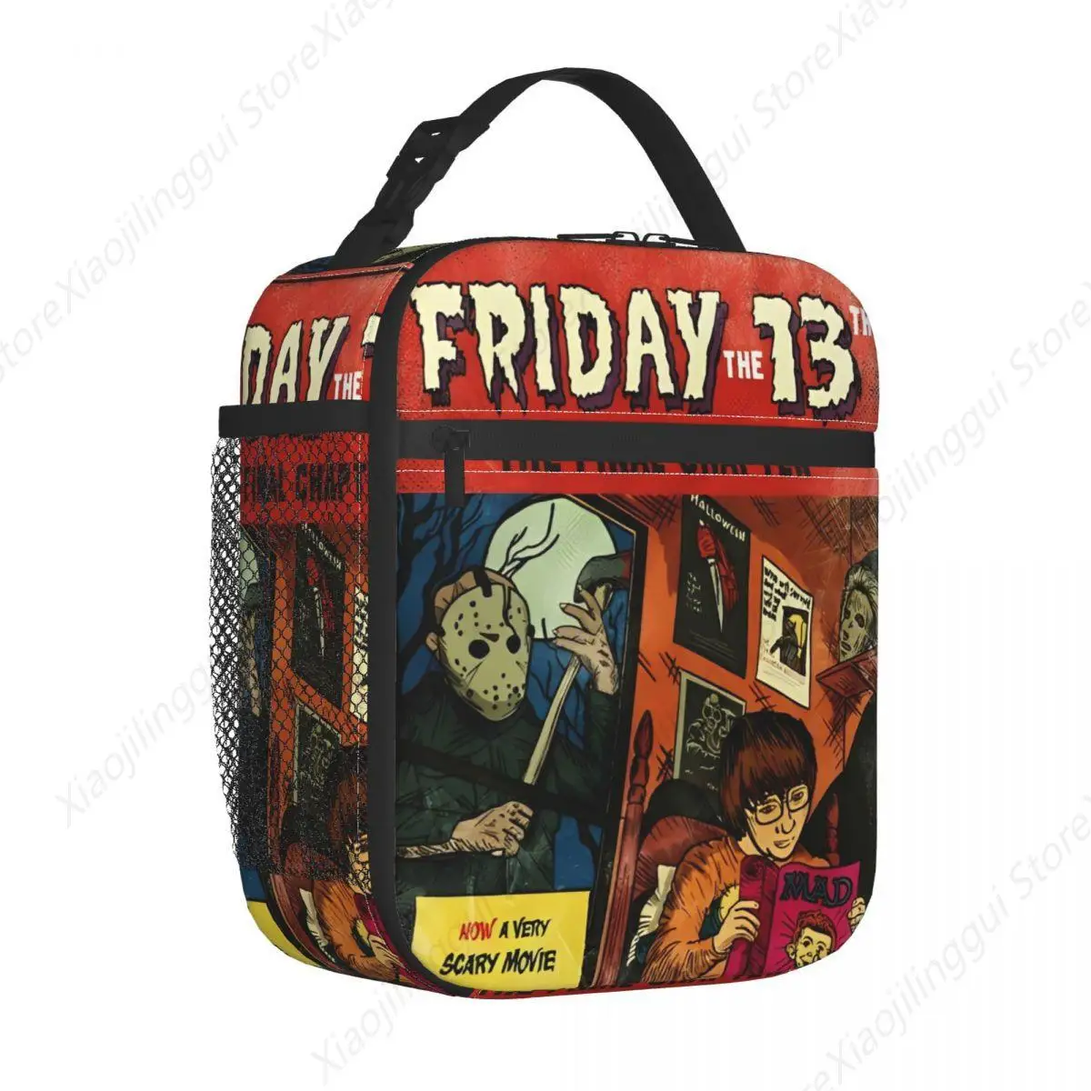 Friday 13th Halloween Movie Thermal Insulated Lunch Bags School Jason Voorhees Portable Box for Lunch Thermal Cooler Food Box