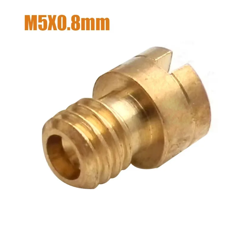 Карбюратор 5 мм с круглой головкой, основная струя M5X0,8 мм, размер 115-168 для карбюратора 125cc 150cc 152QMI 157QMJ, мотоцикла, скутера, мопеда