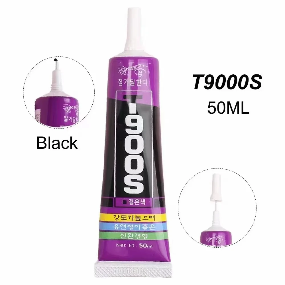 

15ML 50ML 110ML Glue to Phone Screen T9000S Black Zhanlida Cell Phone Touch Computer LCD Display Repair Epoxy Resin Adhesive