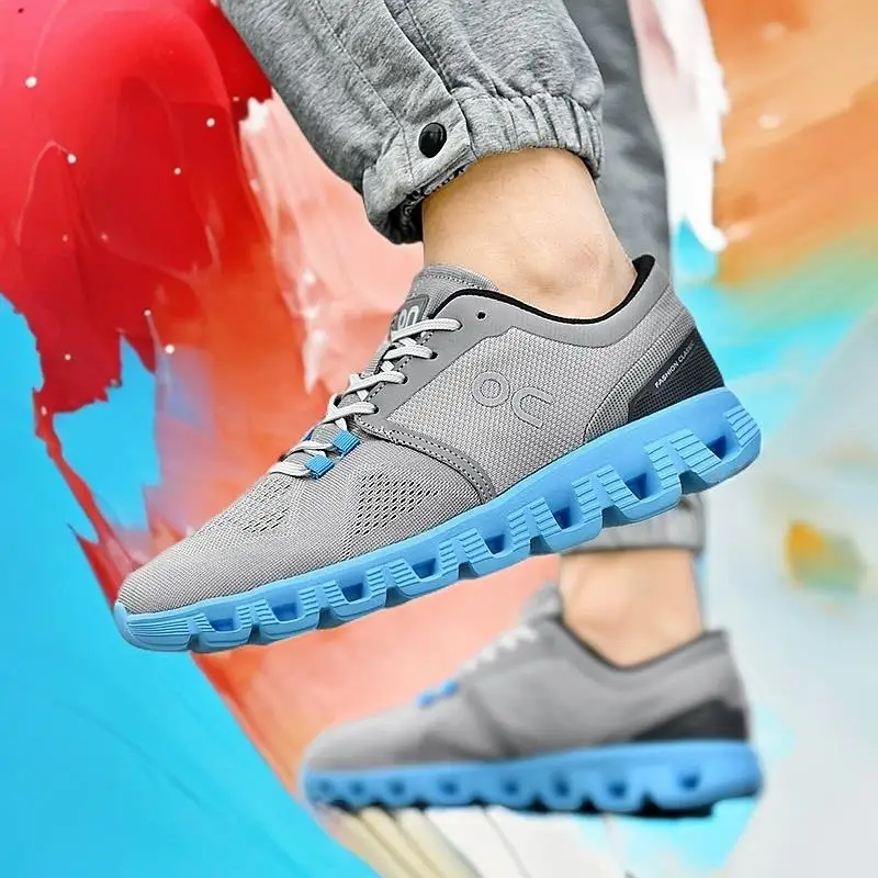 

Men's professional running shoes lightweight men's designer mesh sneakers lace-up men's outdoor sports tennis shoes