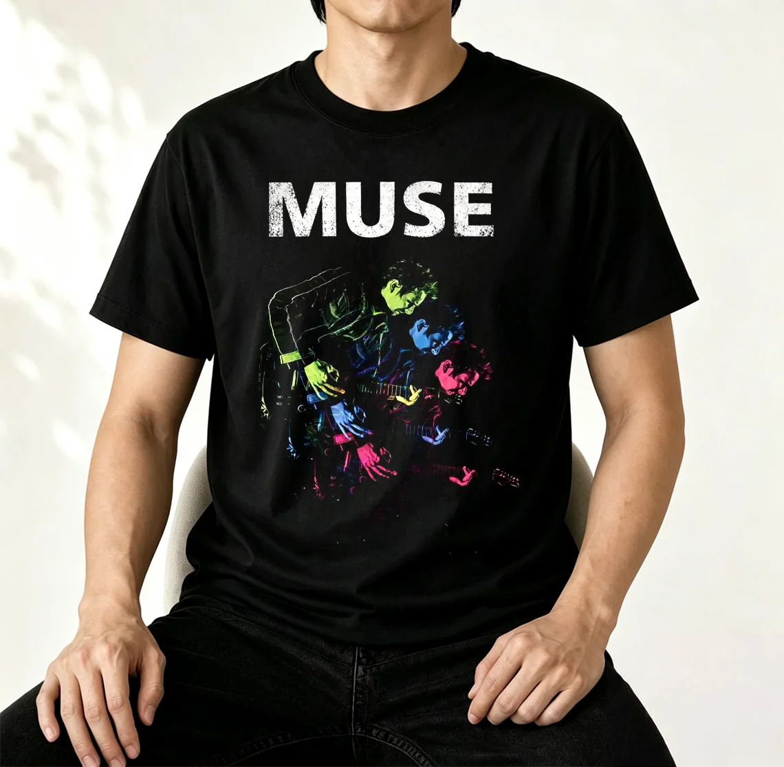 Muse The Wow! Signal Muse Band T Shirt The Wow Signal Tee Muse Graphic T-Shirt Alternative Rock Merch Fan Gift Tops
