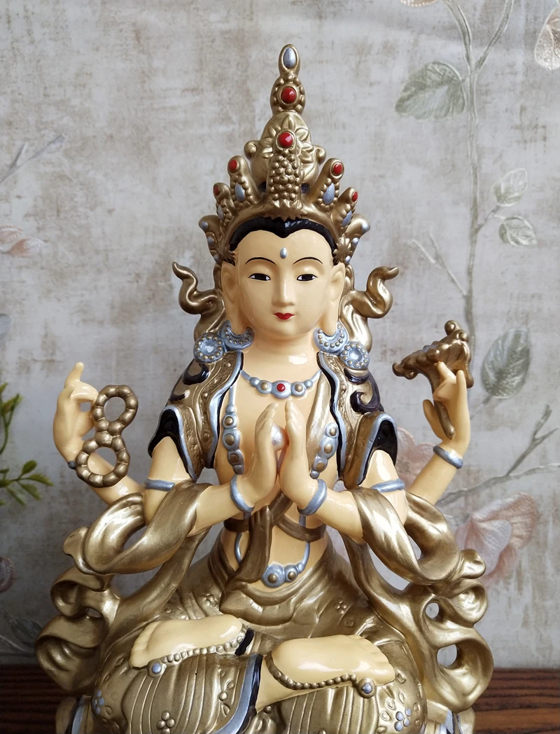 Home Accessories Decoration Living Room Pure Hand-drawn Ceramic Bodhisattva Entrance Hall Ornaments Adornos Para Casa