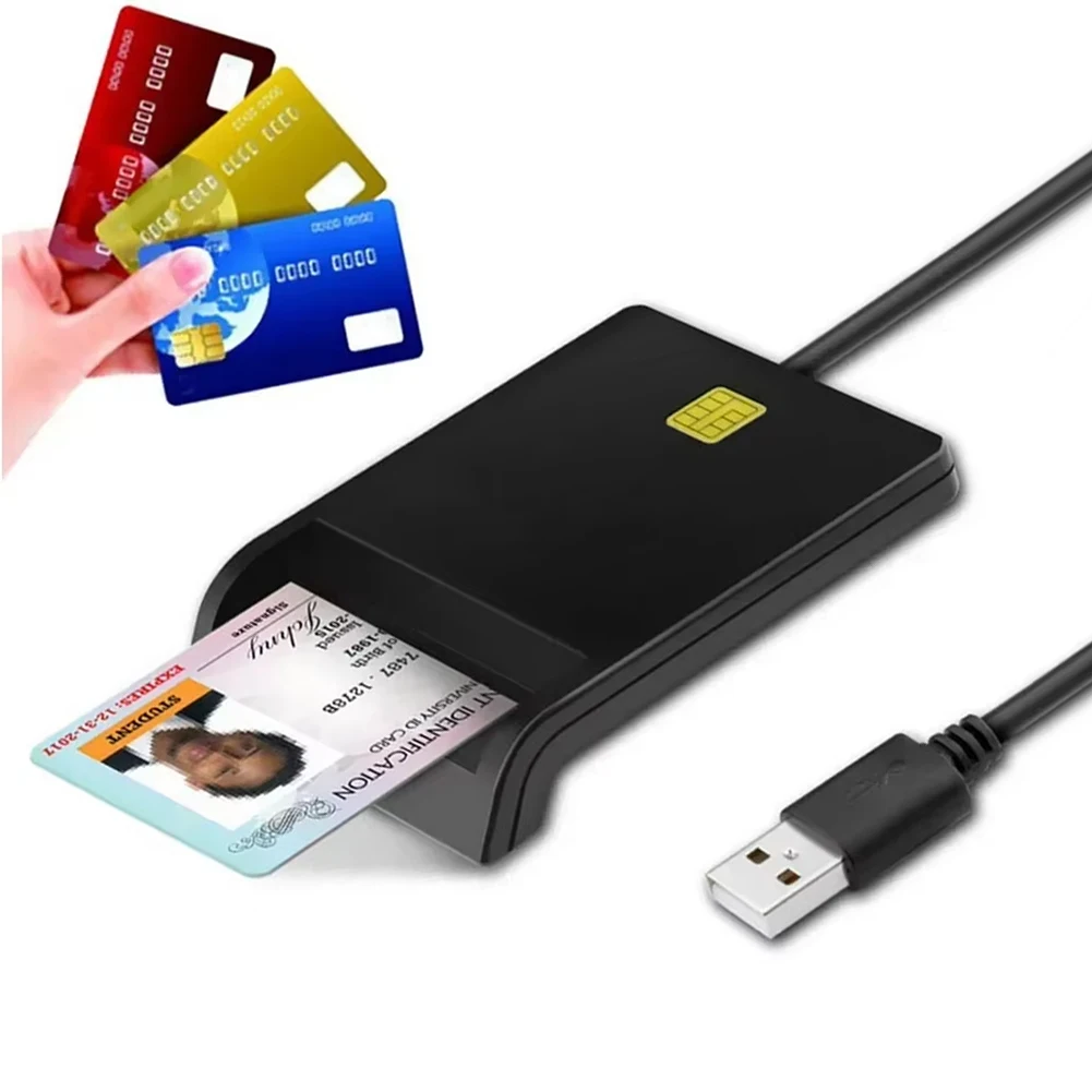 USB SIM Smart Card Reader For Bank Card IC/ID EMV SD TF MMC Cardreaders USB for Windows 7 8 10 Multi-in-one Smart Card Readers