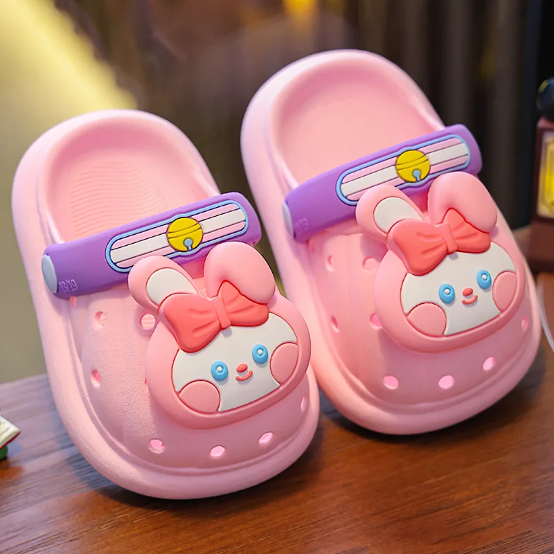 Children's Hole Shoes Summer Cute Girls' Bathroom Bath Non-Slip Outdoor Children's Slippers Baby Closed Toe Sandals