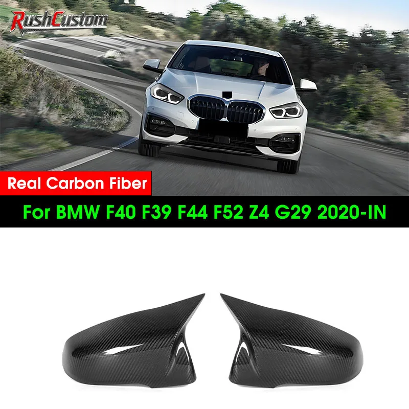 

Real Dry Carbon Fiber Rearview Exterior Side Mirror Cover Caps For BMW F40 2021+ F39 F44 2020+ F52 Z4 G29 For Toyota Supra 2019+