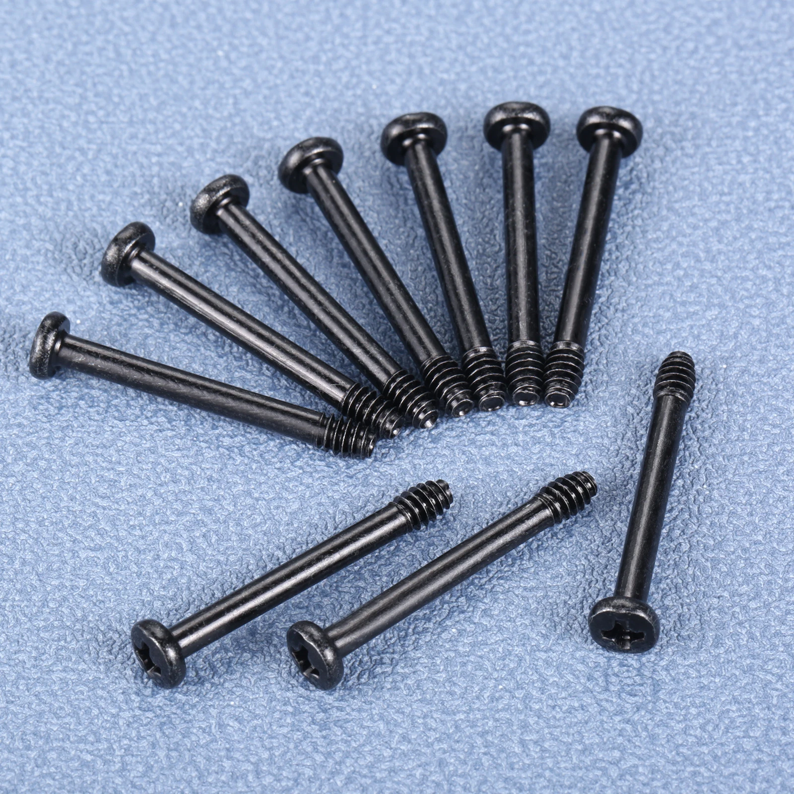 50pcs Carbon Steel M3.4x32mm Laptop Screw for PC Case Fan Computer Cooling Mounting Nails Pins Laptop Motherboard Box Fittings