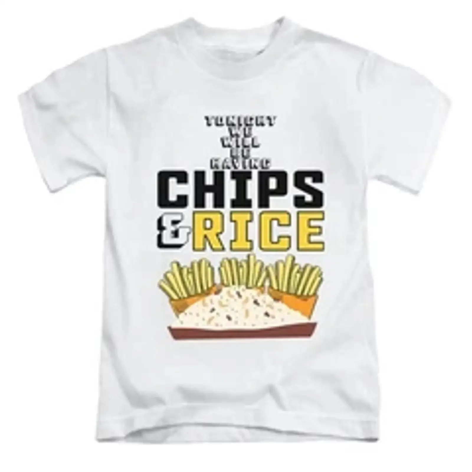 T Shirt Tonight We Will Be Having Chips amp Rice Erwachsene lustig Benidorm Oberteil neu vintage Washed streetwear Unisex