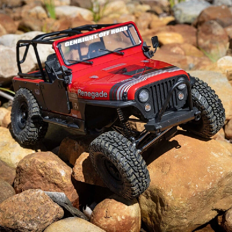 Axial 1/10 Scale Scx10 IlI Rc Simulation Jeep Cj-7 Remote Control Four-Wheel Drive Climbing Off-Road Vehicle Model Adult Toy