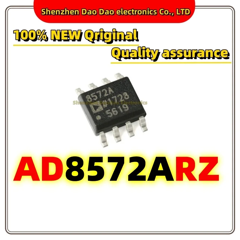 5Pcs AD8572ARZ screen printing 8572A Soic-8 single supply rail-to-rail operational amplifier IC Chip