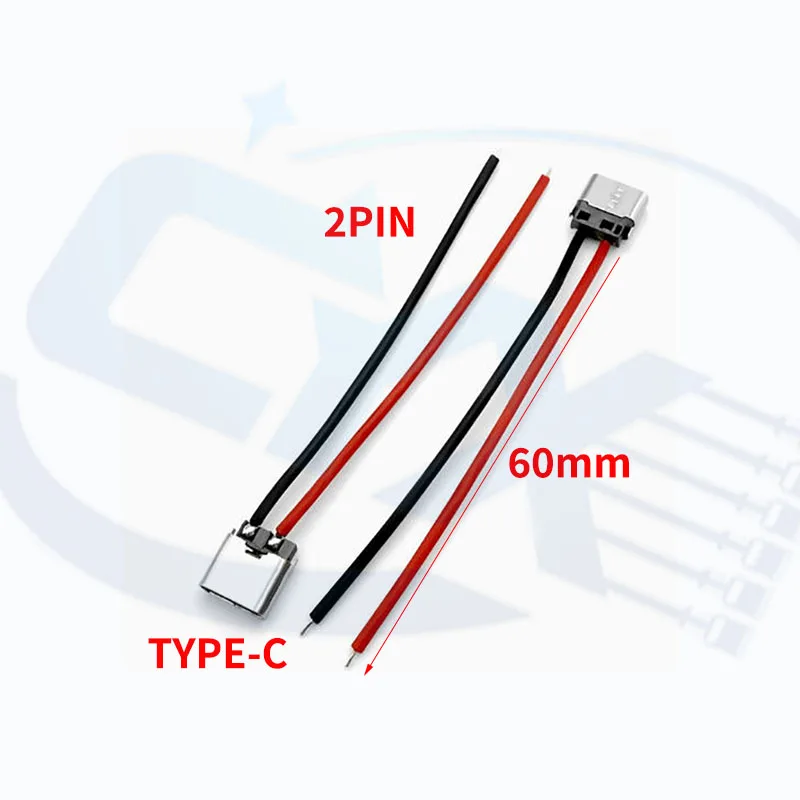5-piece Type-C 2P Welding USB-C Phone Charging Socket Easy Test Female Socket