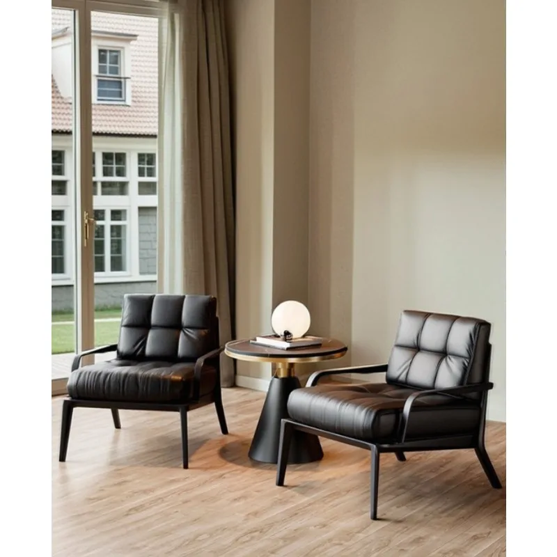 Italian Light Luxury Negotiation Sofa Chair Designer Reception Leisure Sofa Chairs Hotel Lobby Beauty Salon Living Room Chair