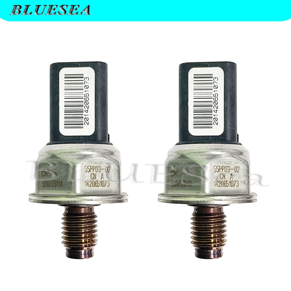 2pcs 55PP03-02 New Fuel Rail Pressure Sensor for FIT Renault Kangoo Megane MK2