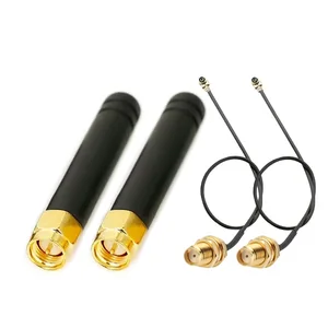 2 Buah Antena LoRa GSM 868MHz 915MHz 3DBI dengan Konektor U. FL I-P-E-X-1 ke SMA untuk Papan Lora ESP32 Lora32u4 II WiFi Lora32 15cm 6 penjualan terbaik 915 antena - №