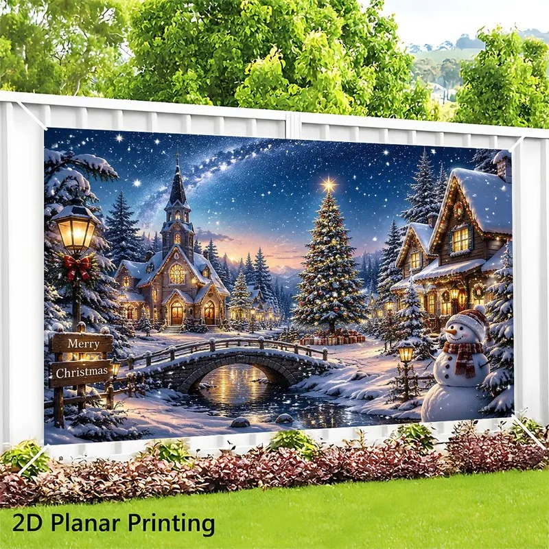 VIKAMA Christmas Story Tapestry, Nativity Manger Holy Night, Religious Xmas Wall Hanging for Home Church Bedroom