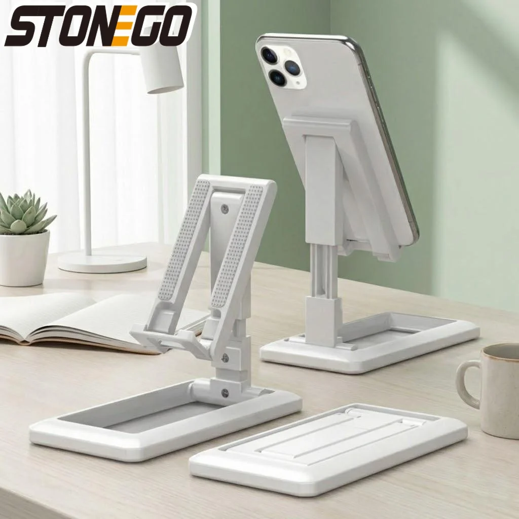 

Adjustable Foldable Phone Tablet Holder Stand for 4-9.7 Inch Devices Multifunction Desktop Cradle Support