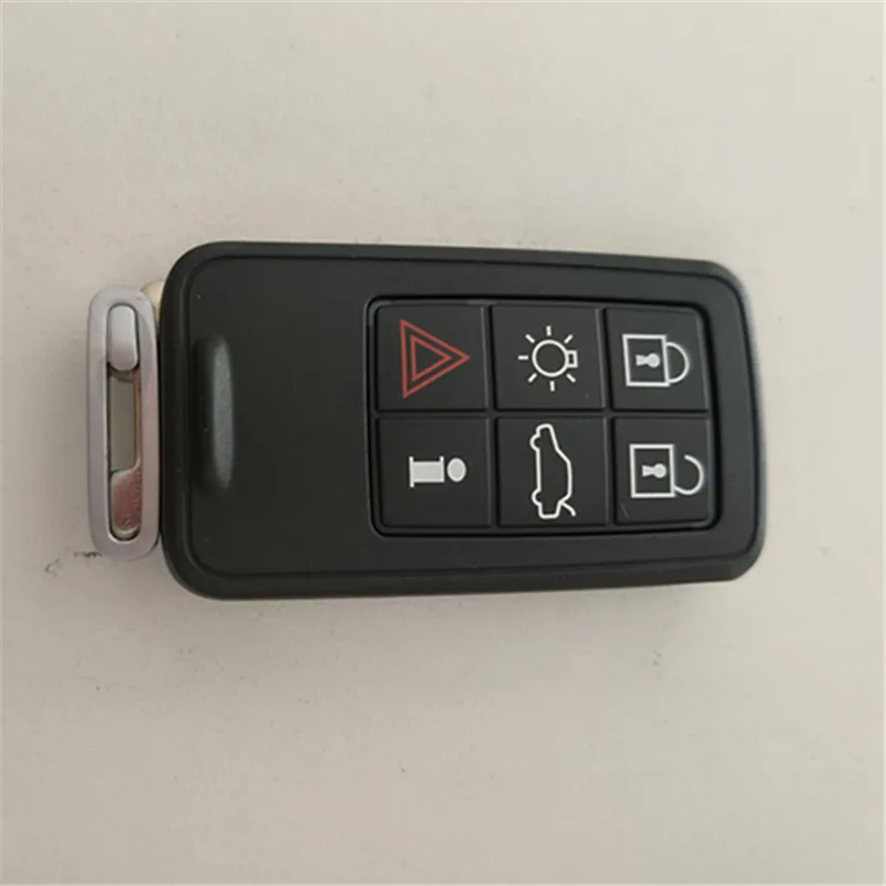 2PCS Remote Car Key Shell For Volvo XC60 S60 S60L V40 V60 S80 XC70 5/6 Buttons With Uncut Blade Key Cover Fob Case