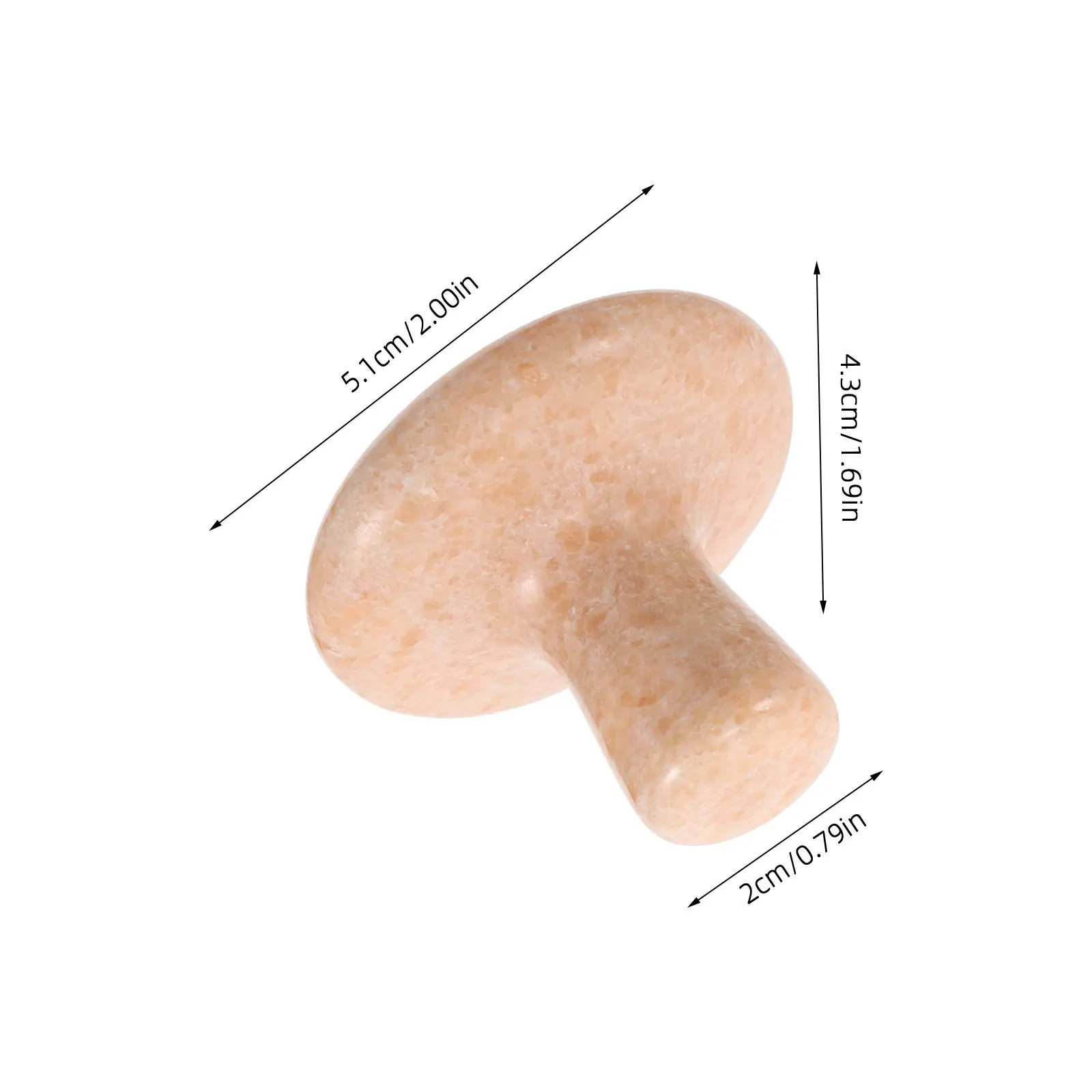 Piedra de masaje Facial con cabeza de seta, herramienta Guasha Natural para cara, cuello, piel, reafirmante, circulación, herramienta de escultura Facial para mujeres