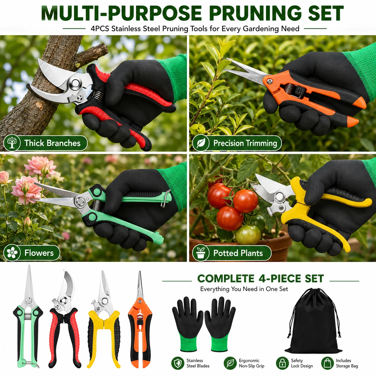 Tesoura de Poda de Jardim em A - Gardening Tools Pink avaliação e preço