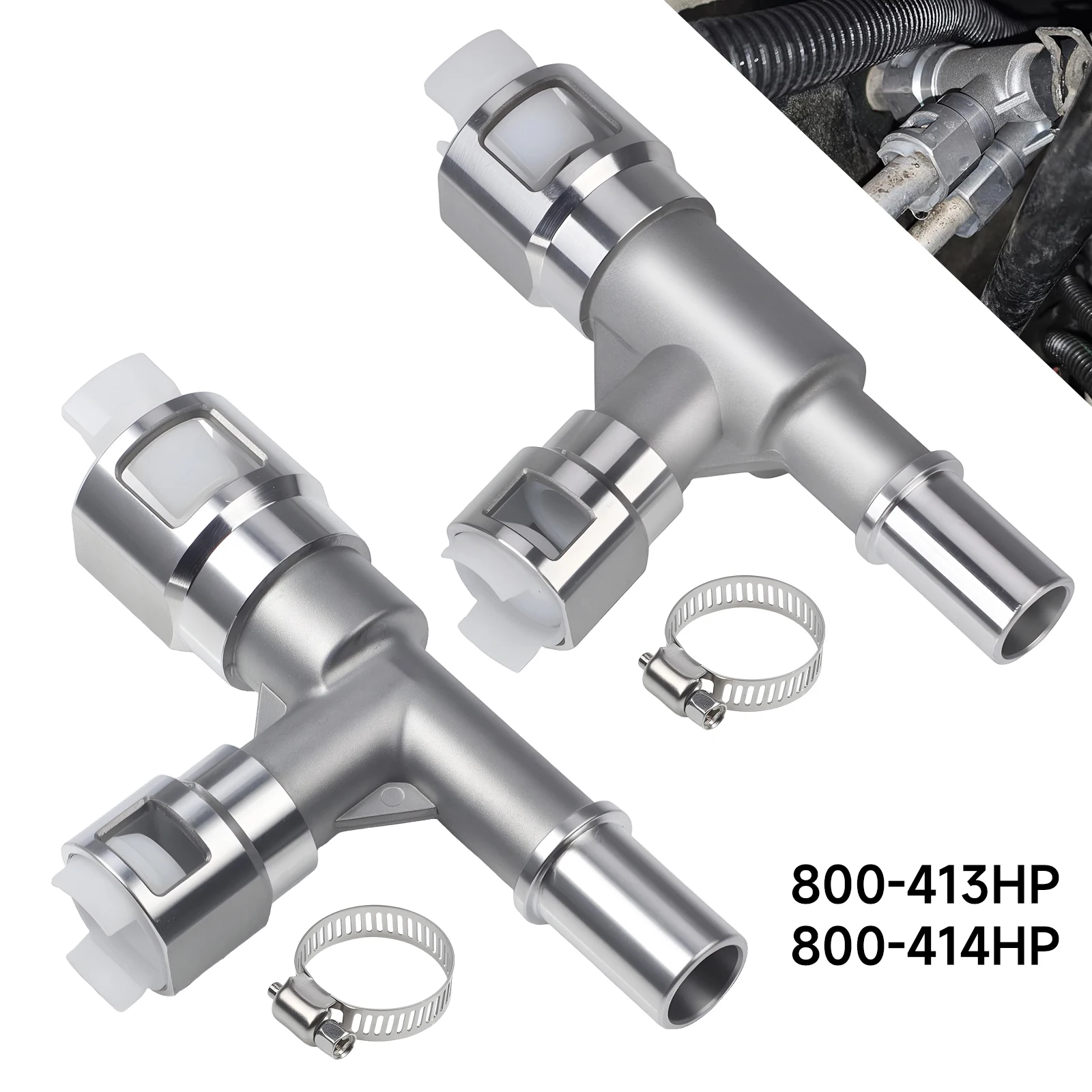 

800-413HP 800-414HP Metal HVAC Heater Hose Connector For GMC Sierra/Yukon For Cadillac For Chevrolet Heater Inlet Hose Connector