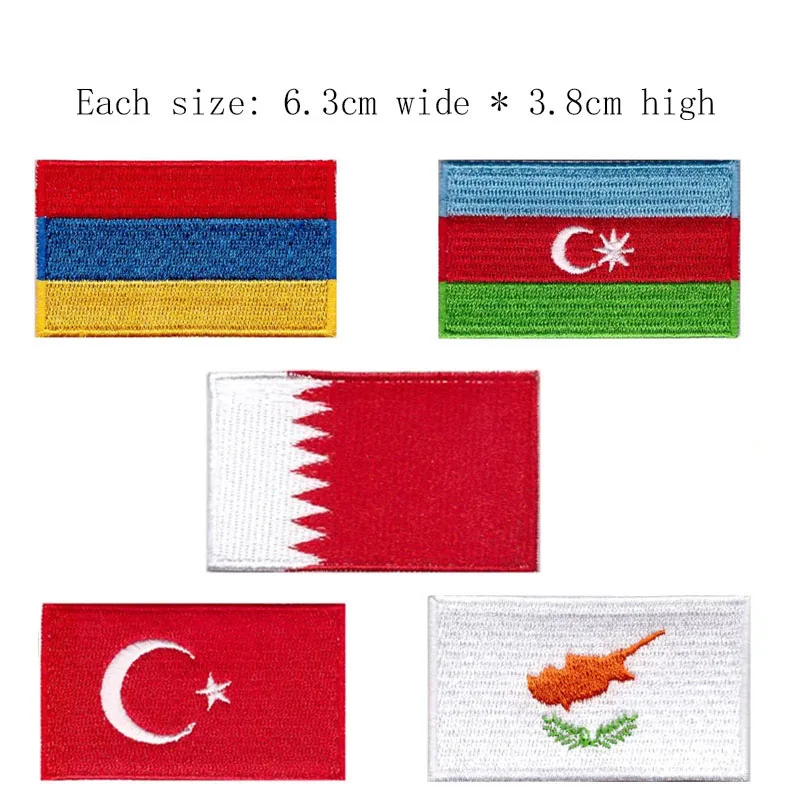 مالطا علم الدولة شارة مطرّزة 6.3 سنتيمتر واسعة الحديد على خياطة على دعم/الحرف اليدوية/زين/قطع ساخن #6