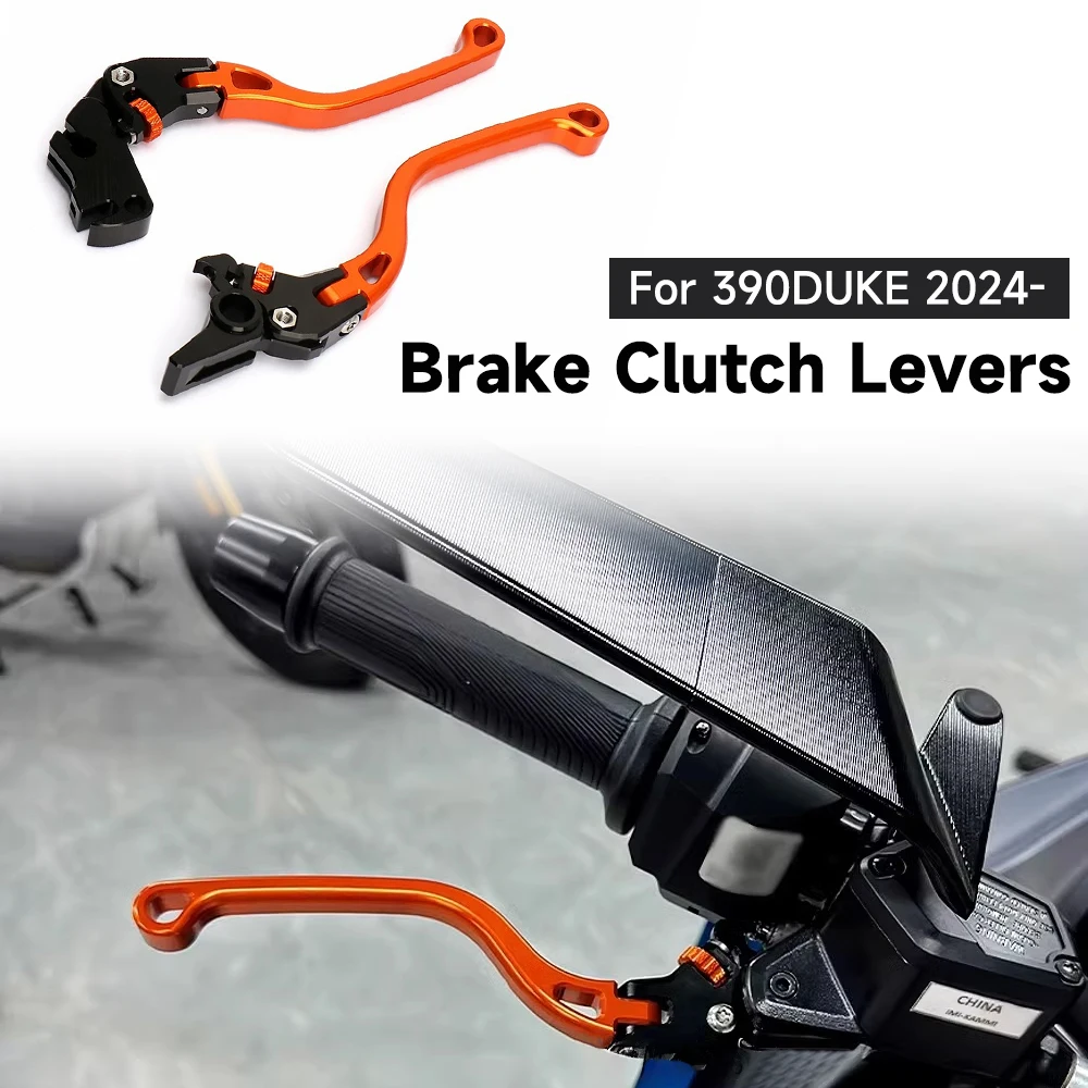 

For 390DUKE 390 duke DUKE 390Duke 390 Duke 2024 New Motorcycle Accessories Orange Brake Clutch Levers Kit