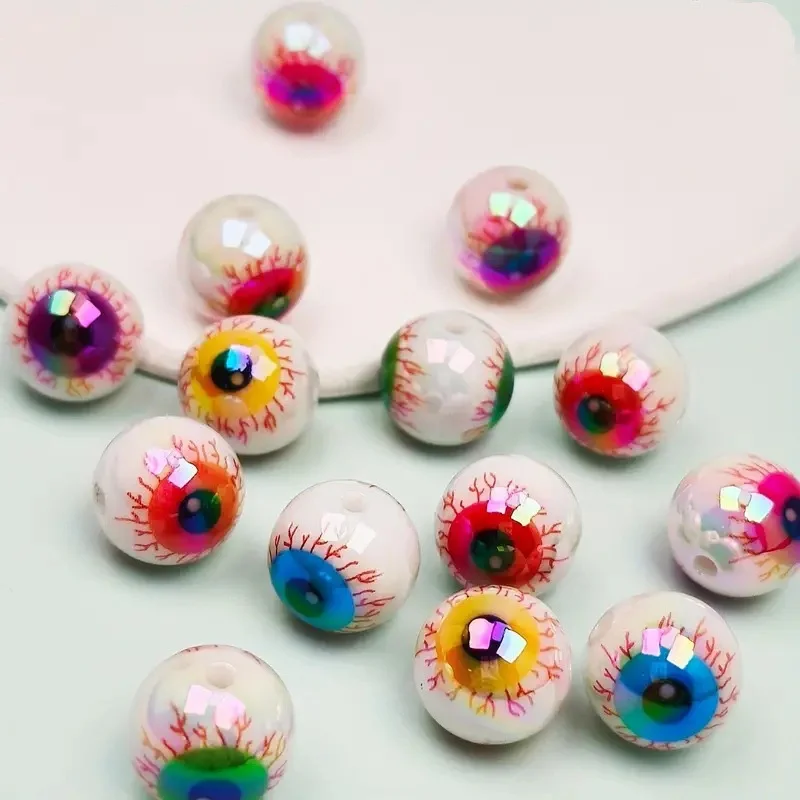 Spooky Eyeball Beads – Perfect for DIY Halloween Decor & Jewelry Spooky Eyeball Beads – Perfect for DIY Halloween Decor & Jewelry