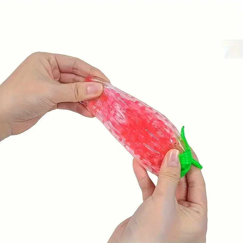 Squishy Strawberry Stress Ball - Soft Fidget Sensory Toy for Adults Kids Anxiety Autism Relief, Slow Rebound Party Favors Gifts