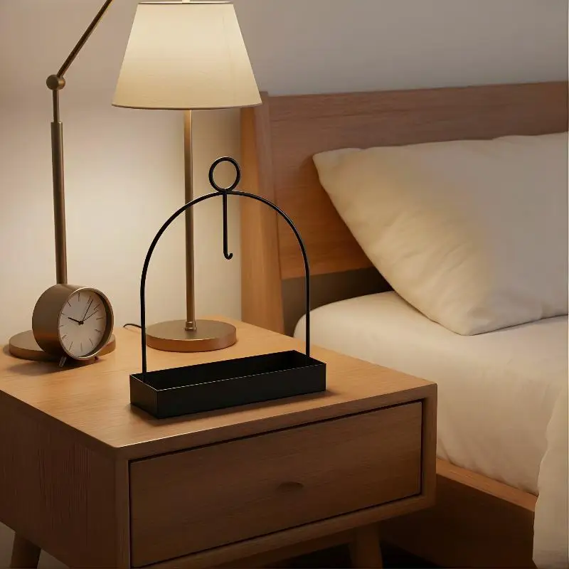 Mosquito Coil Holder Metal Sandalwood Plate with Hanging Hook for Home Bedroom Outdoor Mosquito Control