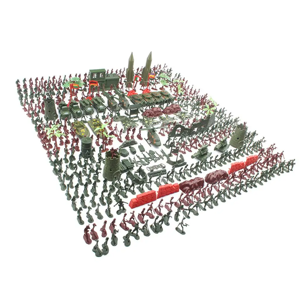 4 cm Soldaten Armee Figuren Spielset Bausteine Kunststoff Spielzeug für Kind Party Spiel