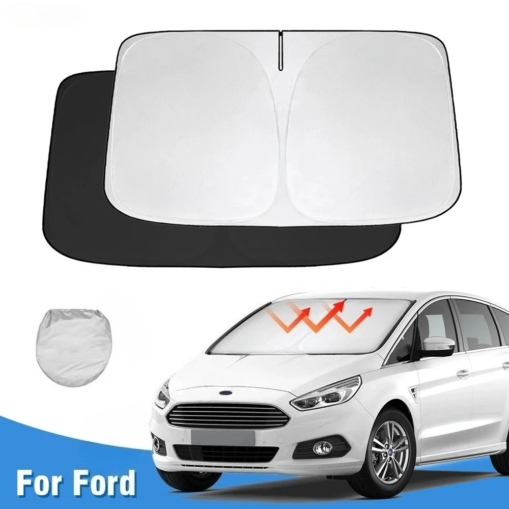 For Ford S-Max SMax 2006 -2018 2019 2021 2022 2023 Windshield Sun Shade Window Shade Sun Visor Cover Foldable Blocks UV Rays
