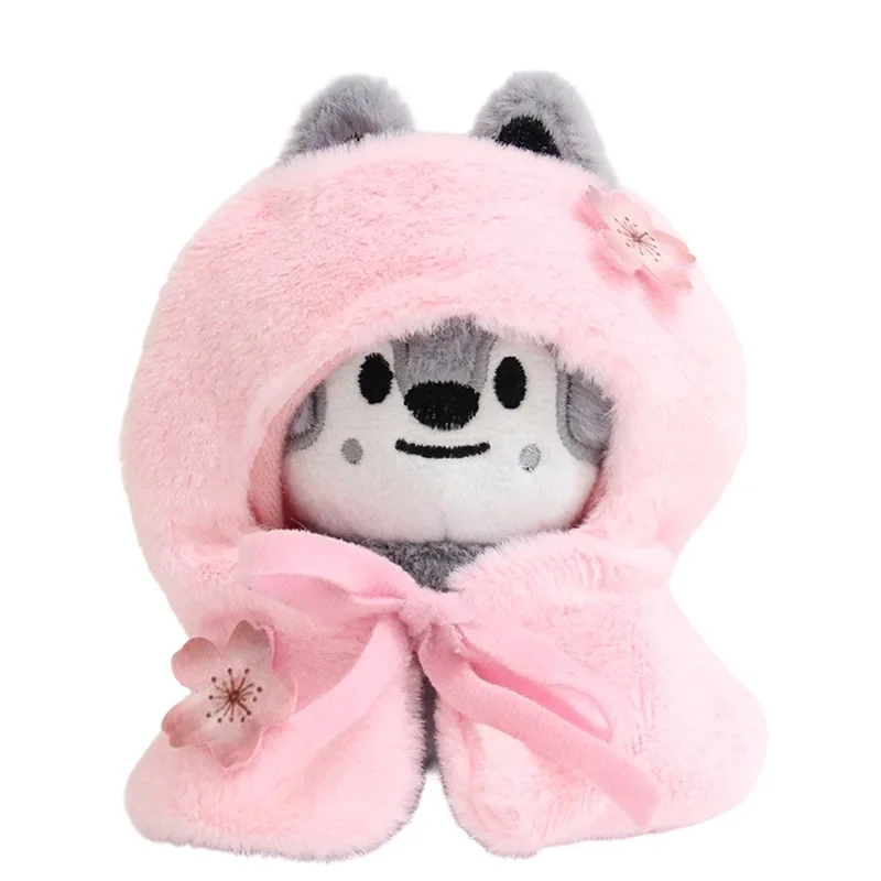 Neues Skzoo Niedliches Spielzeugset im Sakura-Thema mit Umhang, Schal, Verkleidungsfigur, Tasche, Schlüsselanhänger, Dekorativer Kawaii Plüschpuppen-Zubehör-Geschenk – Detail 9