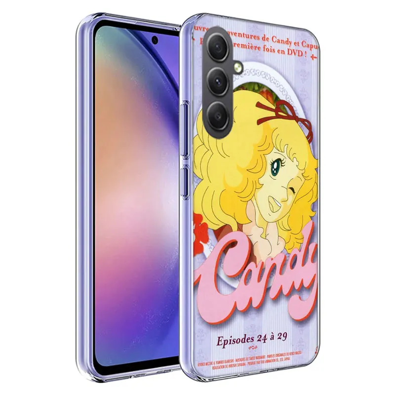 Candy Candy 90s telefono Anime per Samsung Galaxy A15 A25 A35 A55 A71 A51 A41 A31 A21 A11 M12 M30S M31 M32 M51 M52 J8 J6 J4 Cover C