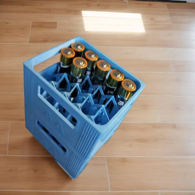 1Pcs Large Capacity 30/20 Compartments Durable Plastic Organizer 3D Printed AAA/AA Battery Storage Box For Home Decor Container