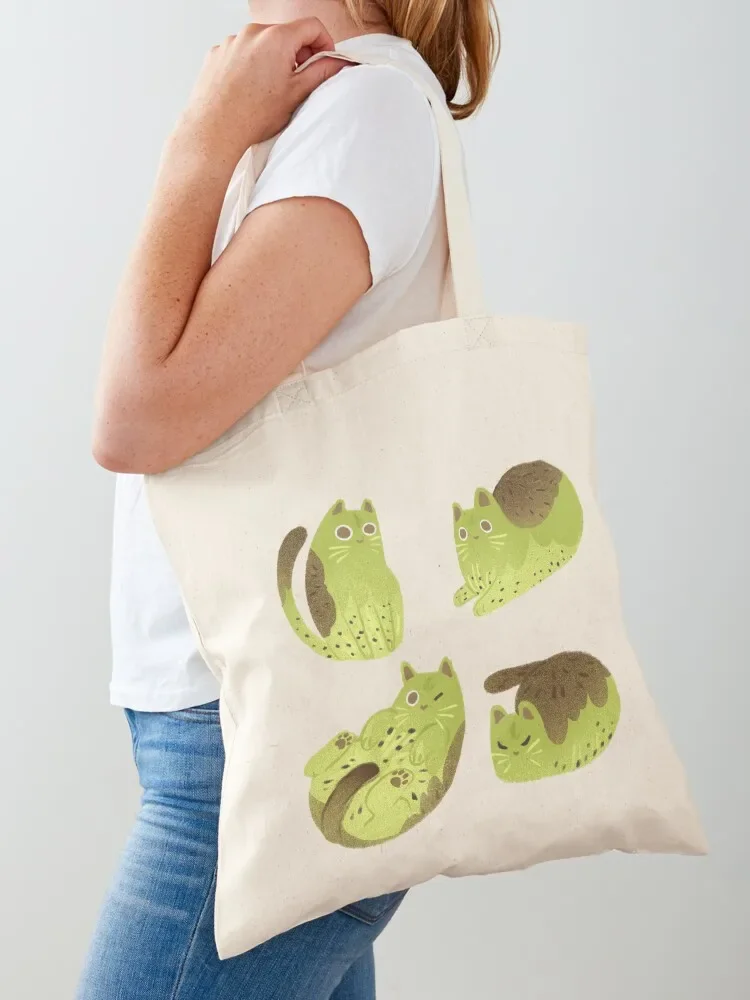 

Kiwi cat Tote Bag ecological bags shopping bags foldable Shopper bag Big bag