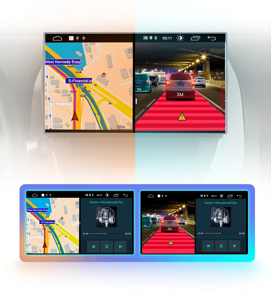 AWESAFE Android Autoradio für Peugeot 107 2005-2014 mit Wireless CarPlay und Android Auto GPS-Navigation Smart System BT FM DSP – Detail 27