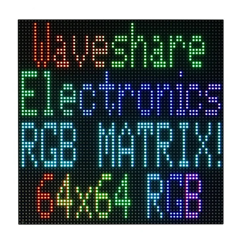 Waveshare For Raspberry Pi LED Dot Matrix Display RGB Color LED Application Screen Brightness Adjustable HUB75 Interface Module